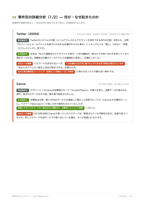 事件別の詳細分析